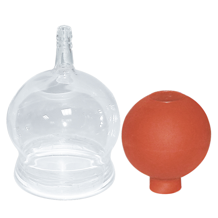 Schröpfkopf mit Olive und Ball, 6,5 cm Ø, mundgeblasen, CE