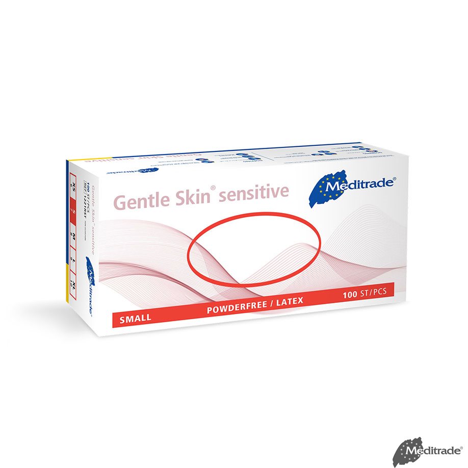 Gentle Skin sensitive U.-Handschuhe Latex, PF,  Gr. S, unsteril (100 Stck.)