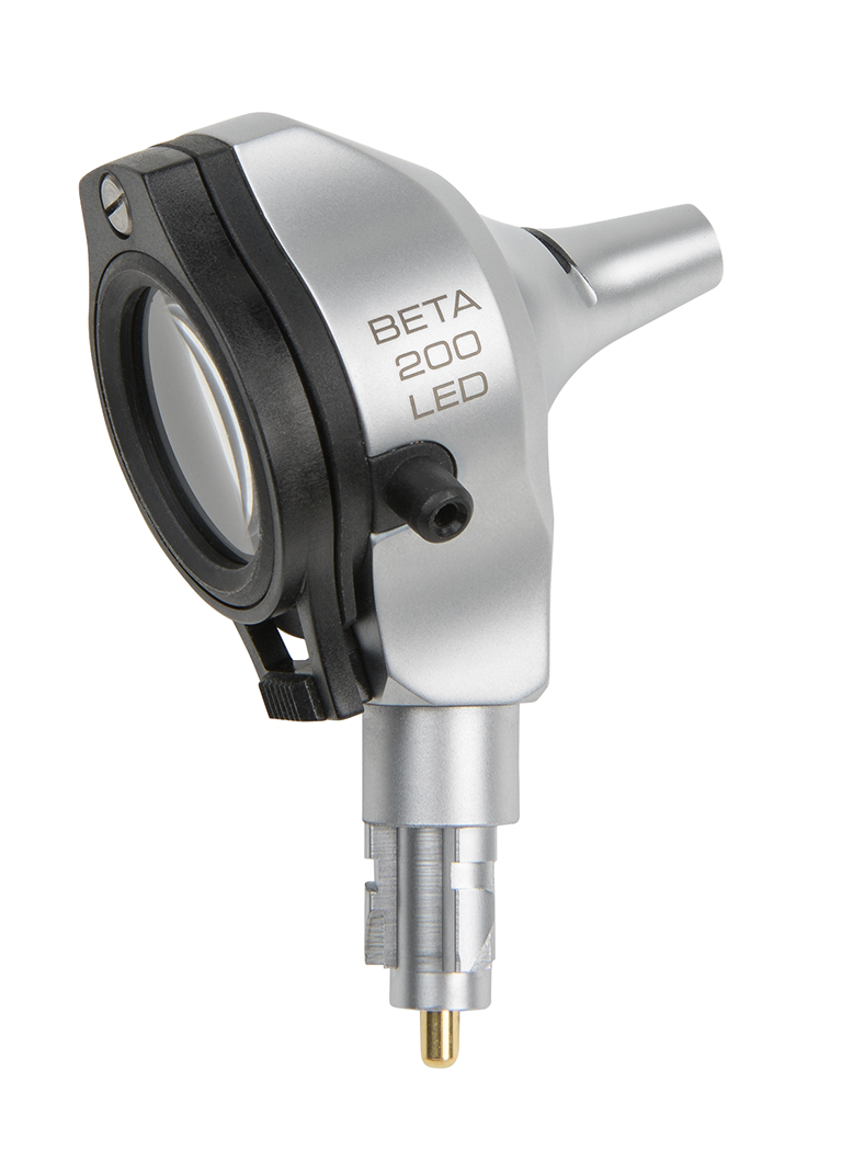 BETA 200 LED F.O. Otoskop-Kopf 3,5 V mit 4 Dauergebrauchs-Tips, ohne Griff