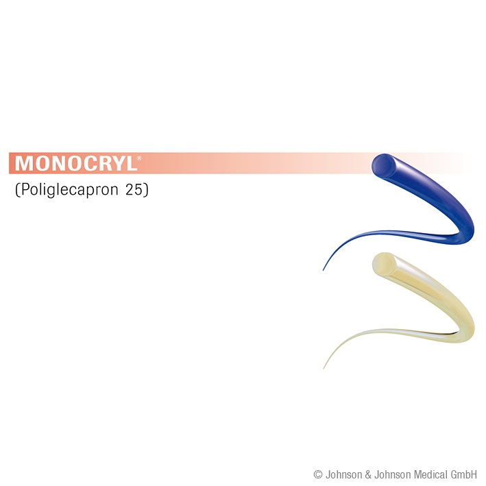 MONOCRYL FS2 4/0=1,5 ungefärbt monofil, Nahtmaterial Fadenlänge 45 cm (36 Stck.)