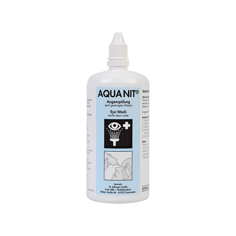 AQUA NIT Augen-Sofortspüllösung mit ca. 250 ml Sterilwasser #2010090#