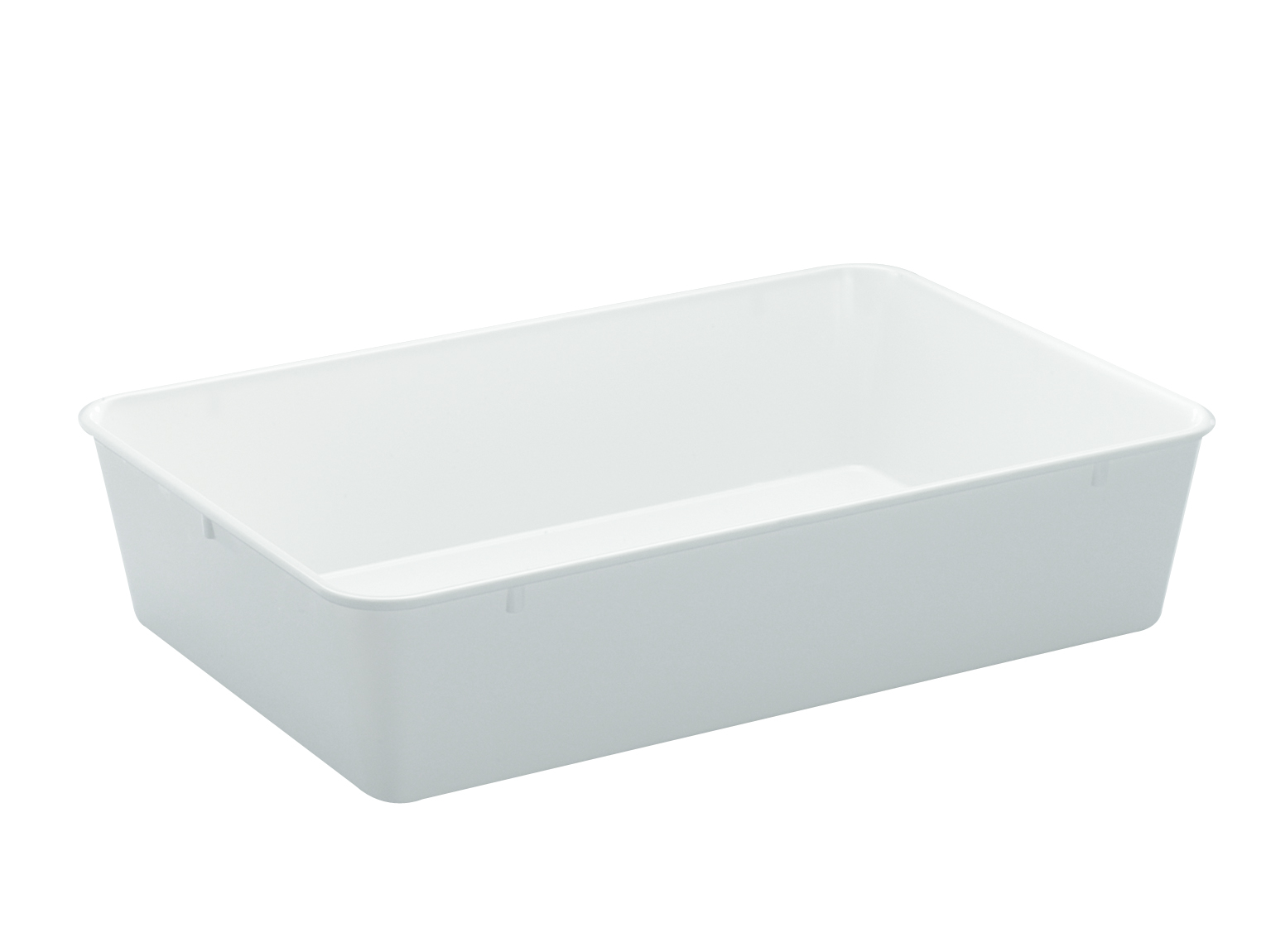 Instrumentenschale 420 x 280 x 100 mm, hoher Rand, weiß