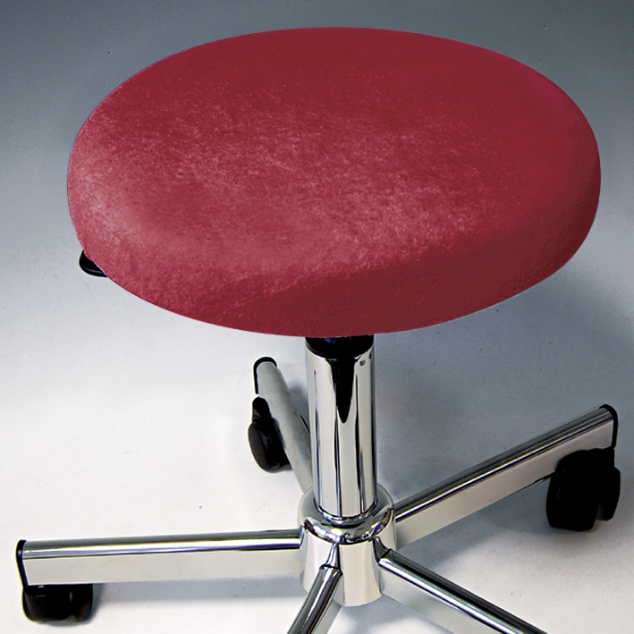 Hockerbezug Frottee brombeer für Hocker 40 bis 45 cm Ø
