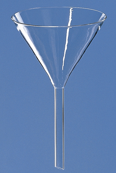Trichter, kurzer Stiel, Boro 3.3, 50 mm lang