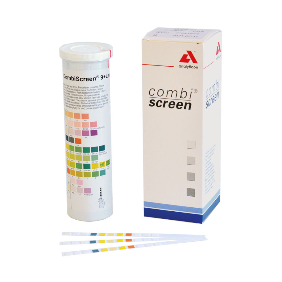 CombiScreen 9 + L PLUS Harnteststreifen (100 T.)