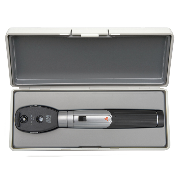 mini 3000 LED Ophthalmoskop 2,5 V, schwarz, mit Batteriegriff mini 3000 inkl. Batterien