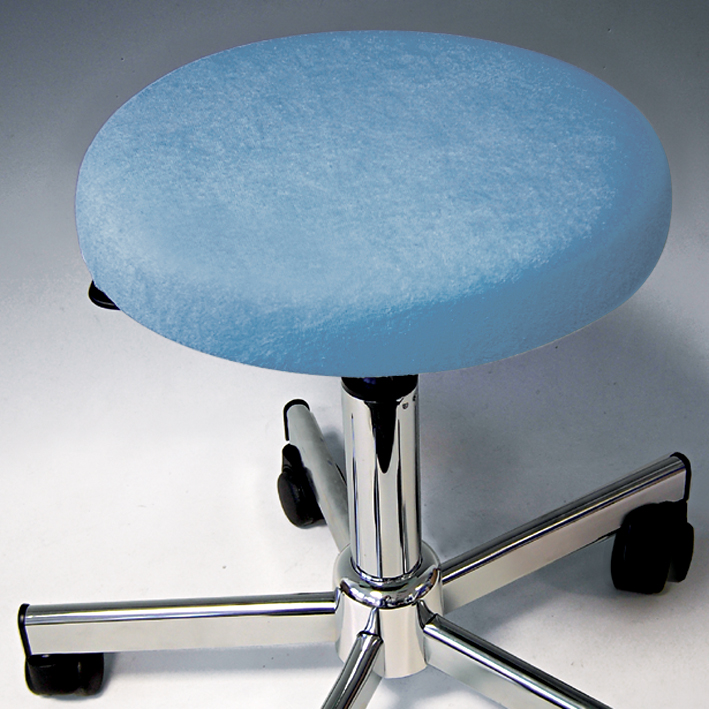 Hockerbezug Frottee aqua für Hocker 40 bis 45 cm Ø