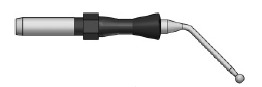 Kugelelektrode Ø 2 mm, abgewinkelt, isoliert, 4mm Anschluss