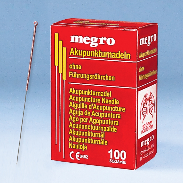Akupunkturnadeln ratiomed 0,25 x 25 A1 mit Kupfergriff (100 Stck.)