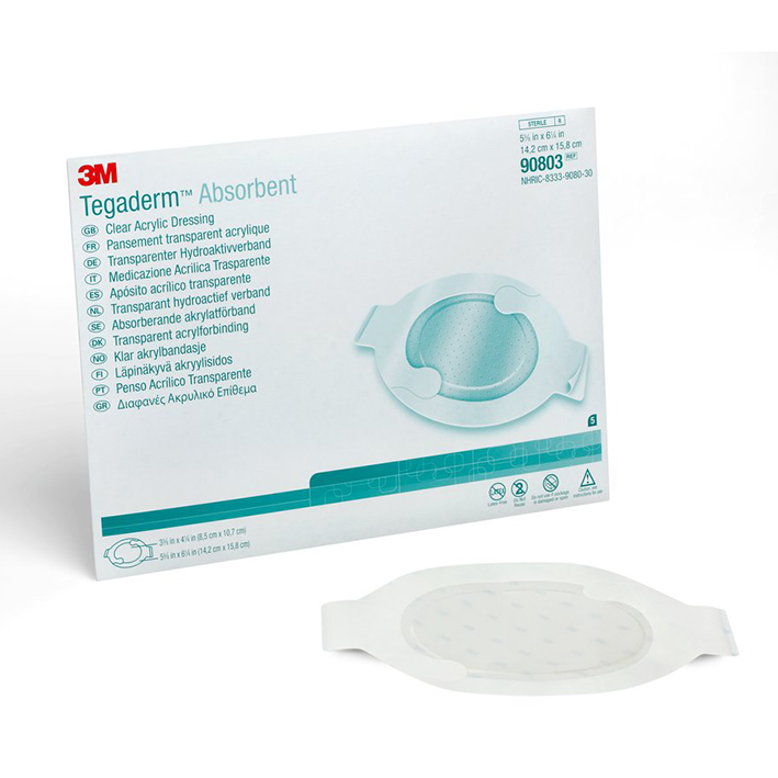 3M Tegaderm Absorbent Acrylverband oval, 14,2 x 15,8 cm (10 Stck.)