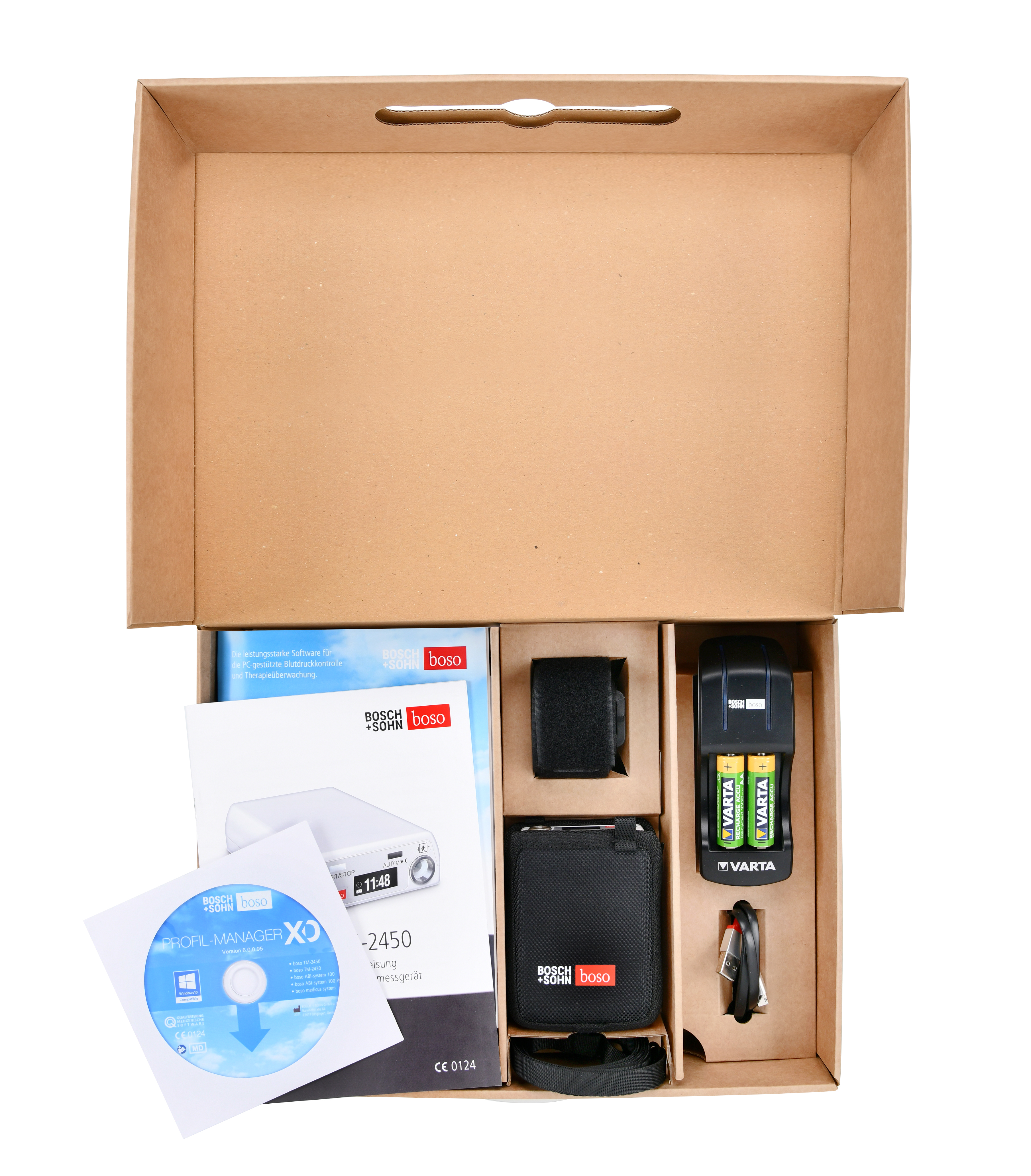 boso TM-2450 mit boso profilmanager XD Software 24 Std.-Blutdruckmessgerät