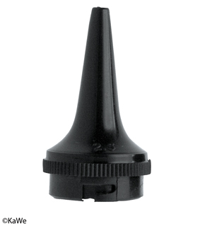 Dauer-Ohrtrichter schwarz, Ø 2,5 mm (3 Stck.)