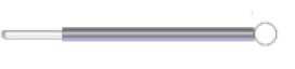 Schlingenelelektrode mini Fig.12, Ø 5 mm, gerade, 1,6mm Anschluss