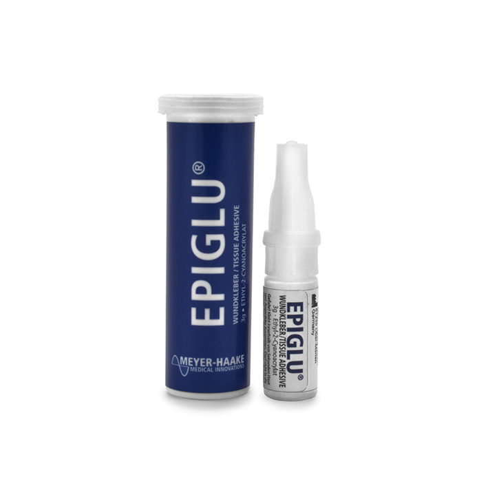 EPIGLU Wundkleber für 40 Anwendungen (2 Phiolen à 3g, 10 Riegel, 40 Pipetten)