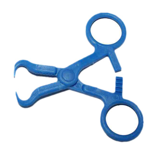 Tuchklemme, Backhaus, Blau, 90mm