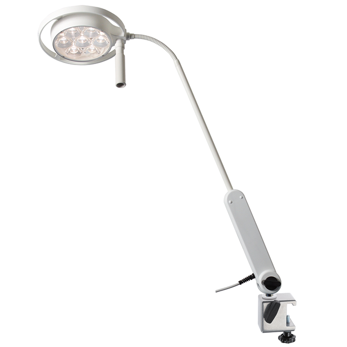 Mach LED 115 Untersuchungsleuchte mit Befestigungsklemme für Versorgungsschienen 30 mm