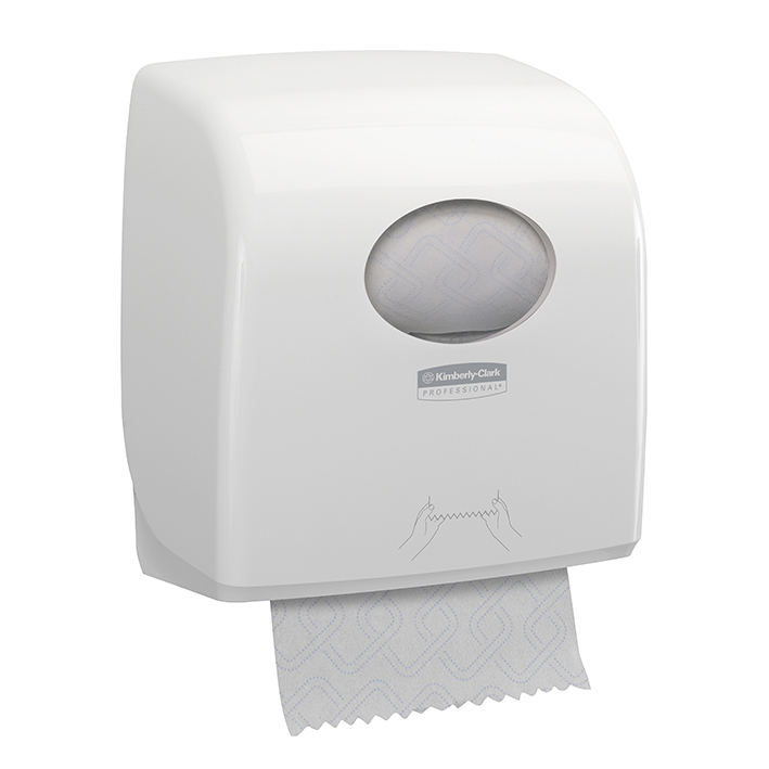 AQUARIUS Slimroll Rollenhandtuchspender Kunststoff, weiß 32,4 x 29,7 x 19,2 cm