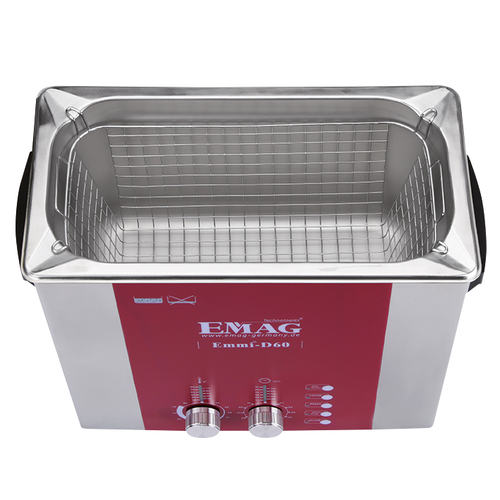 Ultraschall-Reinigungsgerät Emmi D60 6,0 Ltr. inkl.100 ml Universalkonzentrat mit Ablaufhahn