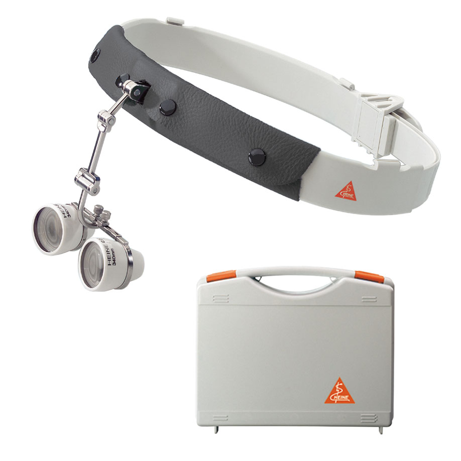 Kopfband-Binokularlupe C 2.3 K/340 mm im Koffer