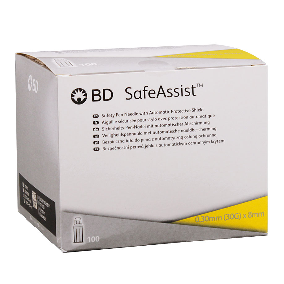 BD SafeAssist Sicherheits-Pen-Nadeln 0,30 x 8 mm (100 Stck.)