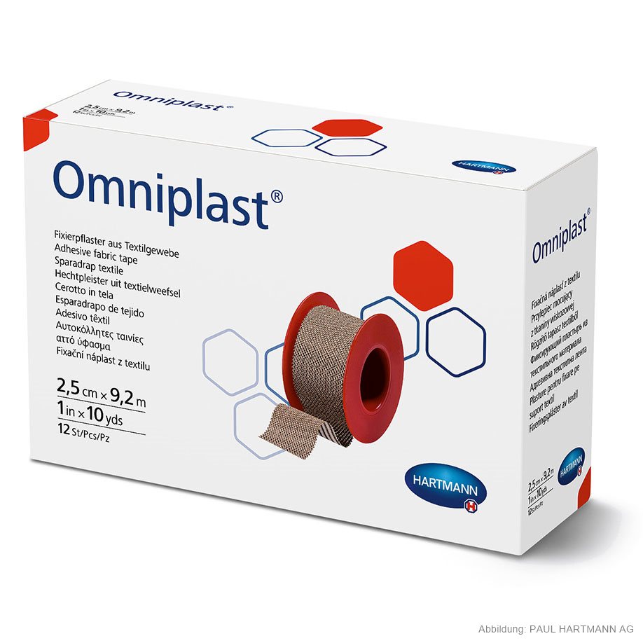 Omniplast Fixierpflaster 9,2 m x 2,5 cm (12 Stck.)