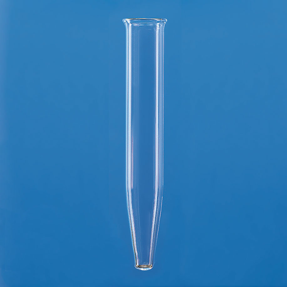 Zentrifugenröhrchen, AR-Glas, ca. 15 ml konisch, Bördelrand, ungrad., H 113 mm VE = 100 Stck.
