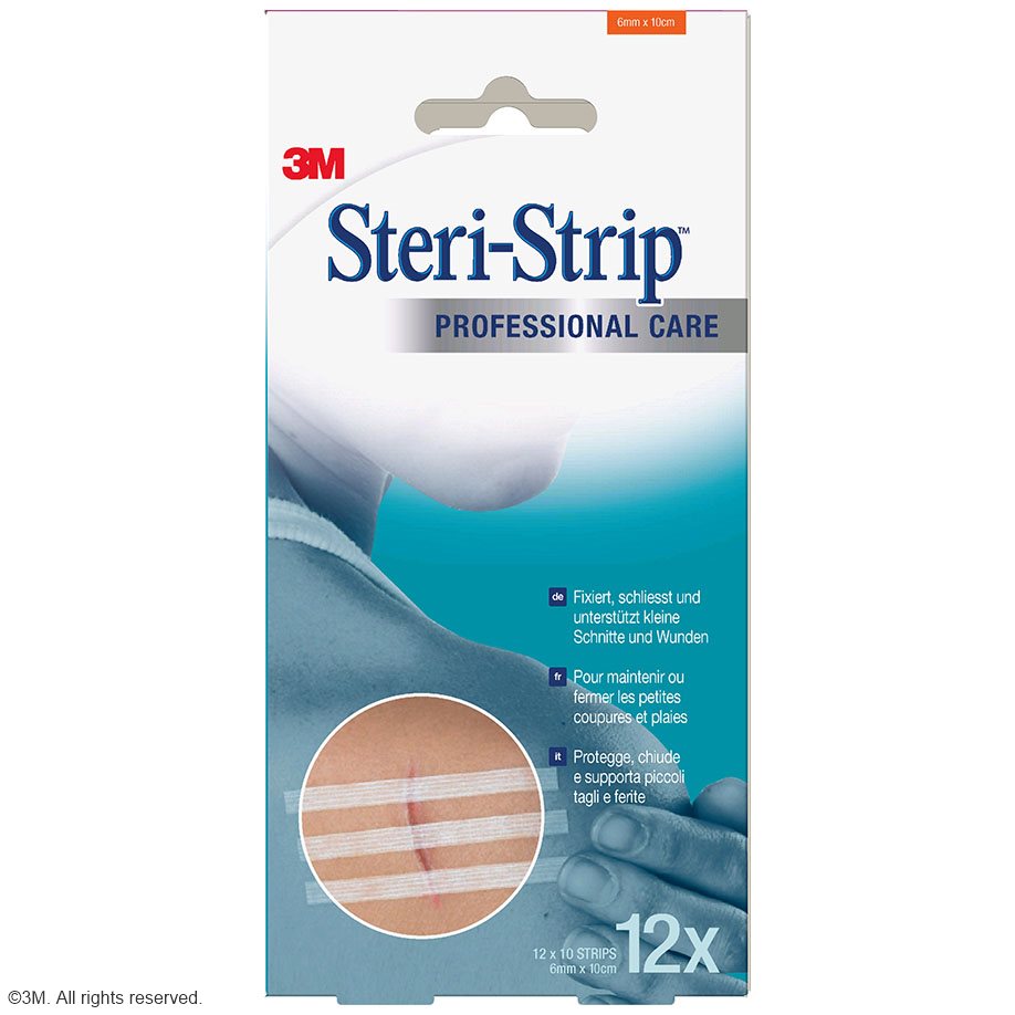 3M Steri-Strip Wundverschlussstreifen 6 x 100 mm (12 x 10 Str.)