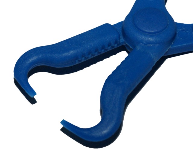 Tuchklemme, Backhaus, Blau, 90mm