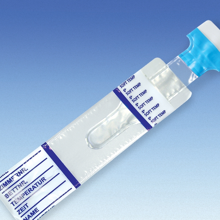 Softtemp Standard ohne Gleitmittel Thermometerhüllen (1000 Stck.) mit blauer Lasche