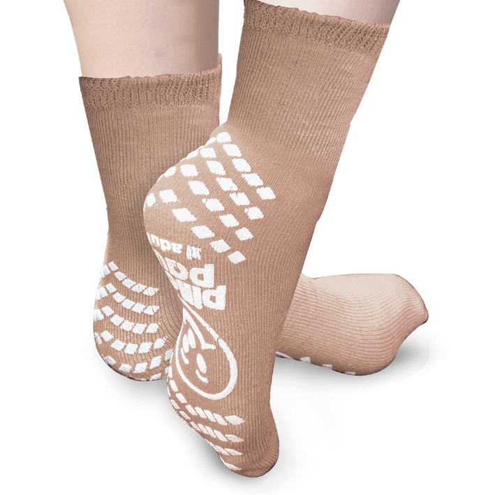 Patientensocken Pillow-Paws Gr. 38 - 42, hellbraun (48 Paar)