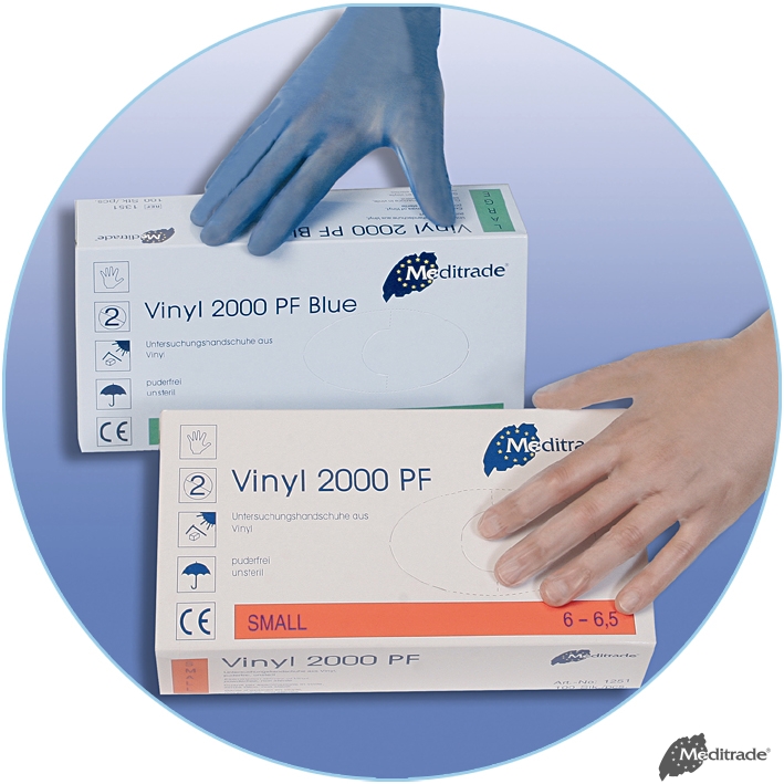 Vinyl 2000 U.-Handschuhe Vinyl, PF, unsteril, Gr. S (100 Stck.)