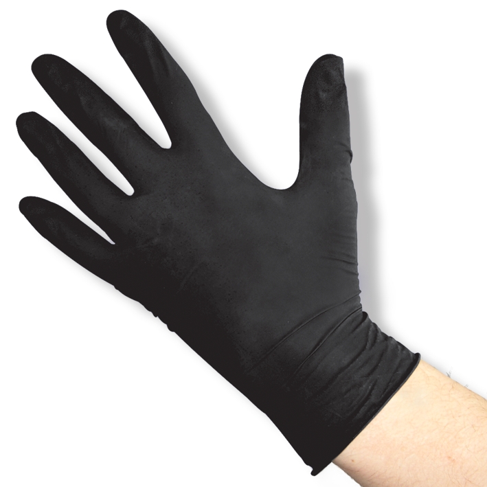 SOFT line Nitril U.-Handschuhe schwarz, Gr. M unsteril puderfrei (100 Stck.)