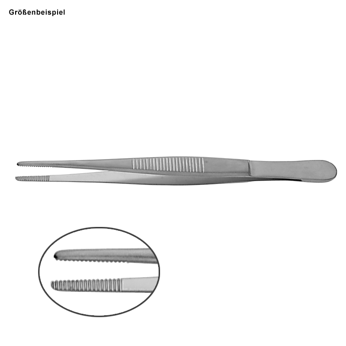 anat. Pinzette, schmale Form, gerade, 14,5 cm
