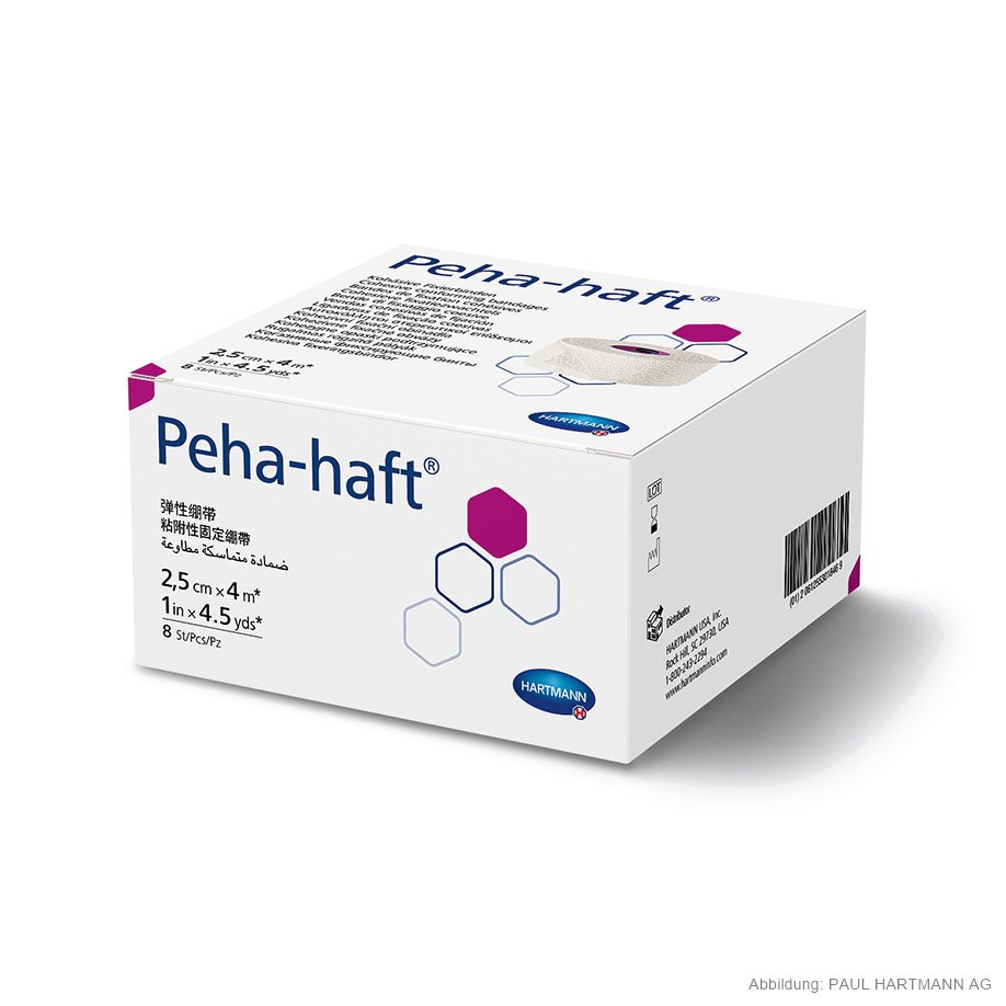 Peha-haft Fixierbinden 4 m x 2,5 cm, lose (8 Stck.)