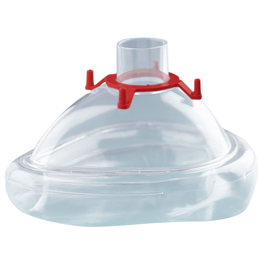 CPAP-/NIV-Einmal-Maske mit Luftkissen Gr. M (Erwachsene) mit Haltering für Kopfbänderung