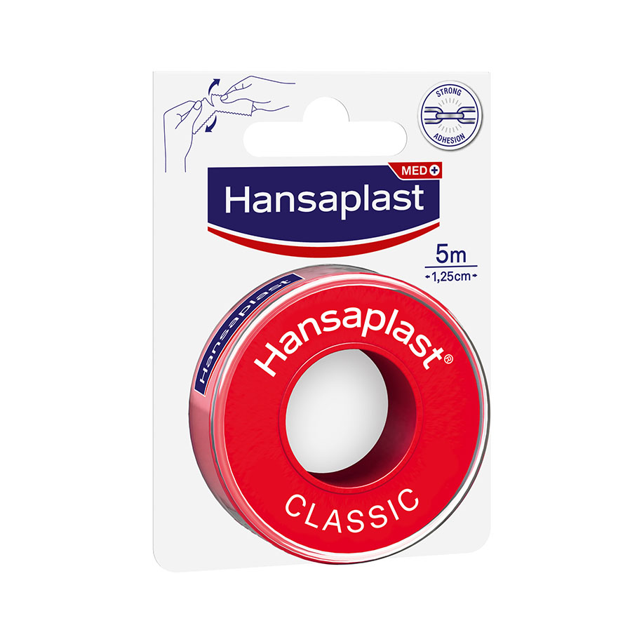 Hansaplast Fixierpflaster Classic 5 m x 1,25 cm VE = 10 Rl.