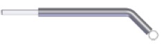 Schlingenelelektrode mini Fig.51, Ø 3 mm, abgewinkelt, 1,6mm Anschluss