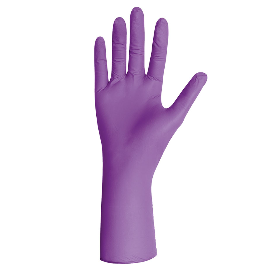 STRONGHOLD+ Nitril U.-Handschuhe Gr. S unsteril puderfrei lila extra lang (100)