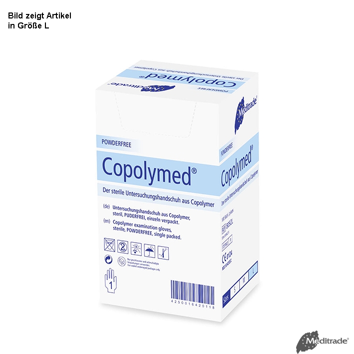 Copolymed U.-Handschuhe puderfrei Gr. L, steril (100 Stck.)