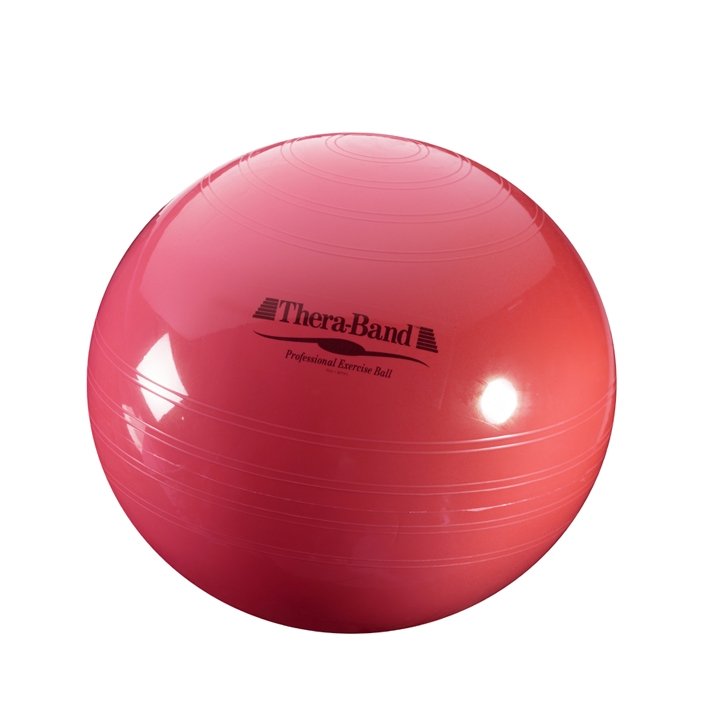 TheraBand Gymnastik-Ball Ø 55 cm, rot, für Körpergröße: 141 - 154 cm