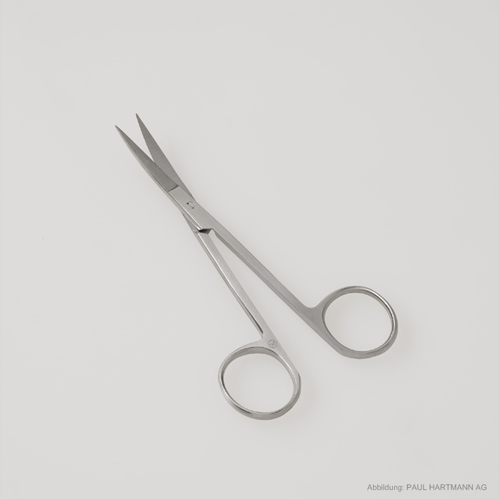 Peha-instrument Irisscheren, gebogen 11,5 cm (25 Stck.) steril, zum Einmalgebrauch