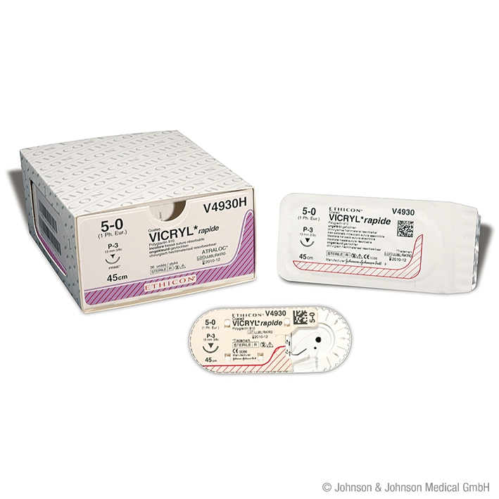 VICRYL rapide P3 5/0=1 ungefärbt Nahtmaterial Fadenlänge 45 cm (36 Stck.) geflochten