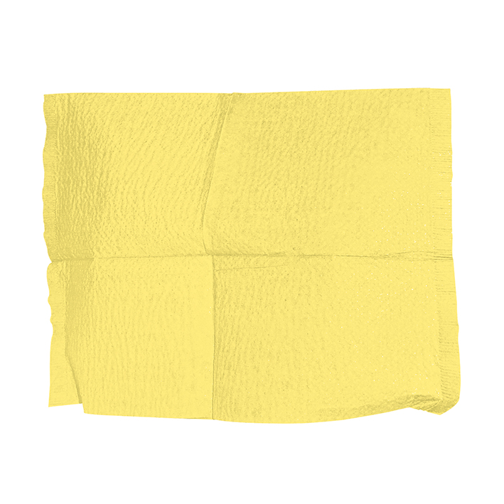 Kopfstützenschoner Tissue/PE, 25 x 33 cm, yellow (500 Stck.)