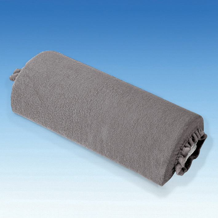 Nackenrollenbezug Frottee graphit, für Halbrollen 40 cm