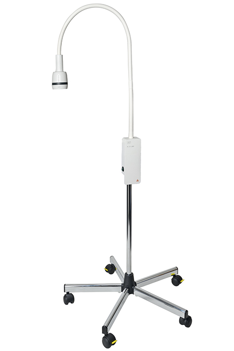 EL 3 LED Untersuchungsleuchte mit Rollstativ aus Metall