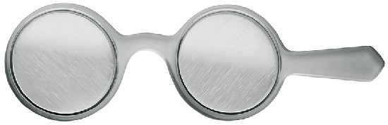 Vorhalter mit Lichtschweifgläsern (Bagolini) 45°/135°