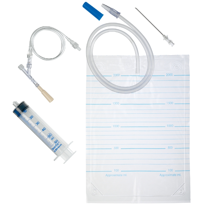 Pleurofix Nr. 2 Besteck zur Pleurapunktion mit Antirefluxventil