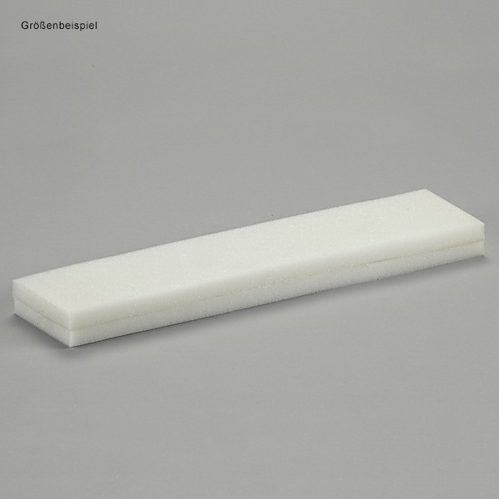 Alu-Schiene Ingo, 30 x 5 cm, 3 cm hoch, beidseitig gepolstert