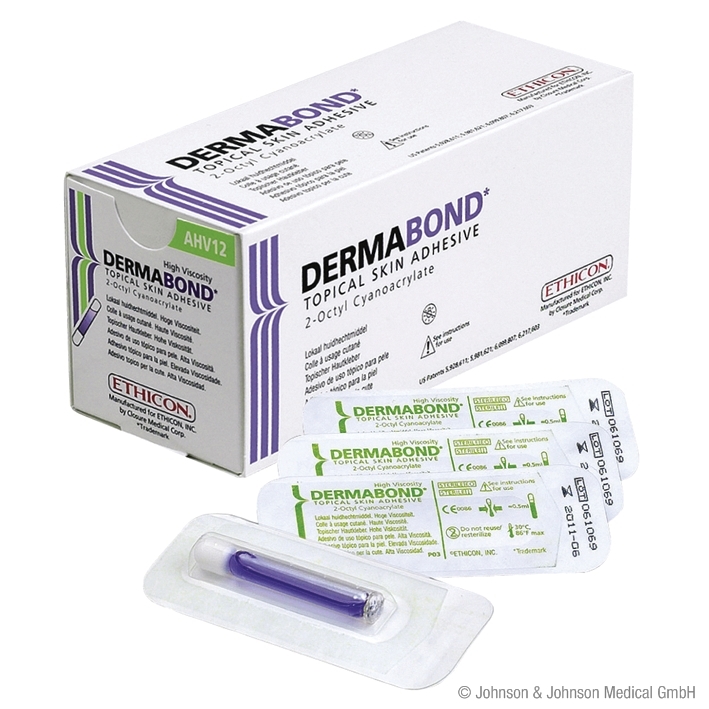 DERMABOND HVD Topischer Hautkleber 0,5 ml (12 Ampullen)