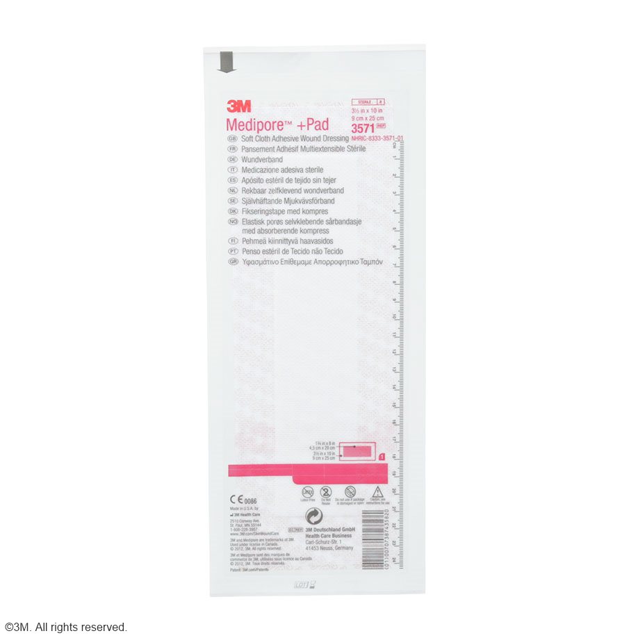 3M Medipore + Pad Fertigverband, steril, 10 x 25 cm (25 Stck.)